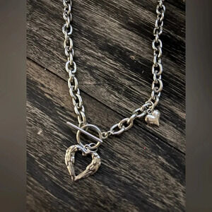 Toggle Hearts  Necklace